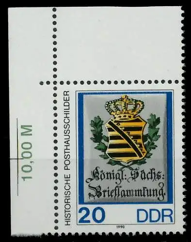 DDR 1990 Nr 3303 postfrisch ECKE-OLI 04B0DE