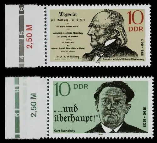 DDR 1990 Nr 3320-3321 postfrisch SRA 04B58E