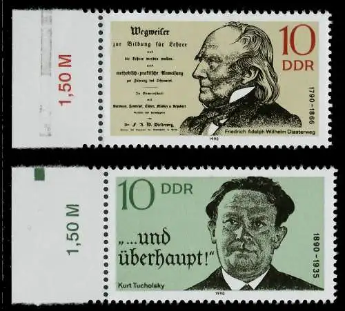 DDR 1990 Nr 3320-3321 postfrisch SRA 04B5A2