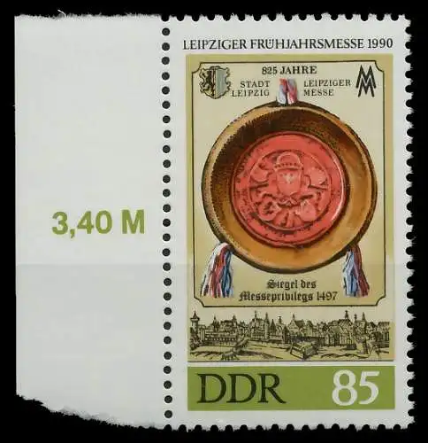 DDR 1990 Nr 3317 postfrisch SRA 04B662