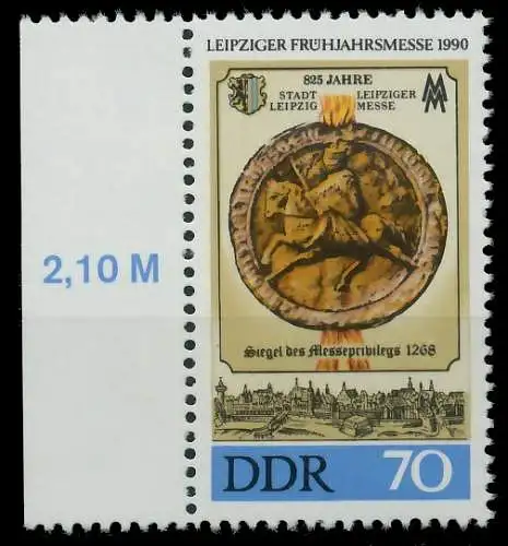 DDR 1990 Nr 3316 postfrisch SRA 04B6BE