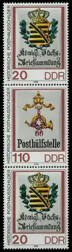 DDR ZUSAMMENDRUCK Nr SZd 386 postfrisch 3ER STR 0512E2