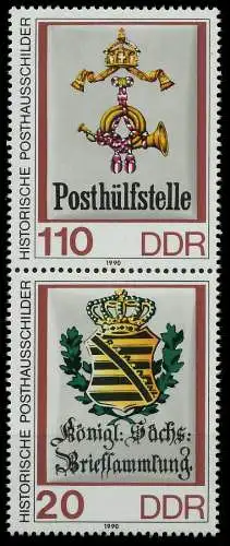 DDR ZUSAMMENDRUCK Nr SZd 387 postfrisch SENKR PAAR 051302