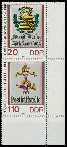 DDR ZUSAMMENDRUCK Nr SZd 385 postfrisch SENKR PAAR ECKE 051406