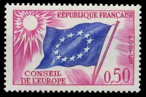 FRANKREICH DIENSTMARKEN EUROPARAT Nr 9 postfrisch SADFB22