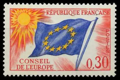 FRANKREICH DIENSTMARKEN EUROPARAT Nr 11 postfrisch SADFB46
