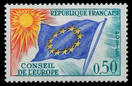 FRANKREICH DIENSTMARKEN EUROPARAT Nr 15 postfrisch SADFBF6