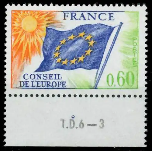 FRANKREICH DIENSTMARKEN EUROPARAT Nr 16 postfrisch URA 05B48A