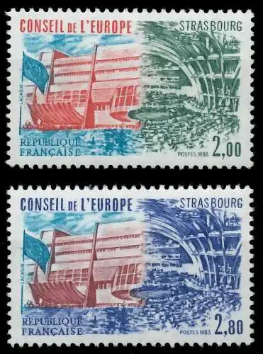 FRANKREICH DIENSTMARKEN EUROPARAT Nr 32-33 postfrisch SAE3E7E