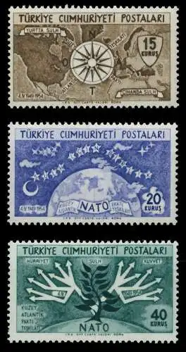 TÜRKEI 1954 Nr 1388-1390 postfrisch 05FB1E