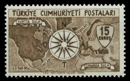 TÜRKEI 1954 Nr 1388 postfrisch 05FB2E