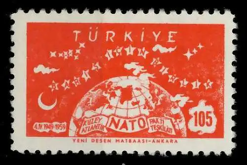TÜRKEI 1959 Nr 1621 postfrisch 05FBF2
