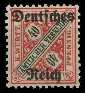 DEUTSCHES REICH DIENSTMARKEN 1920 Nr 62 postfrisch 06402E