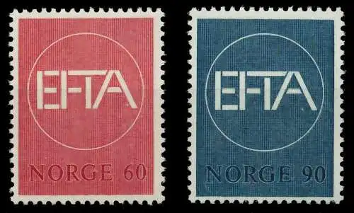 NORWEGEN 1967 Nr 551-552 postfrisch 0642DA