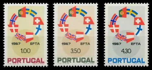 PORTUGAL 1967 Nr 1043-1045 postfrisch 064312