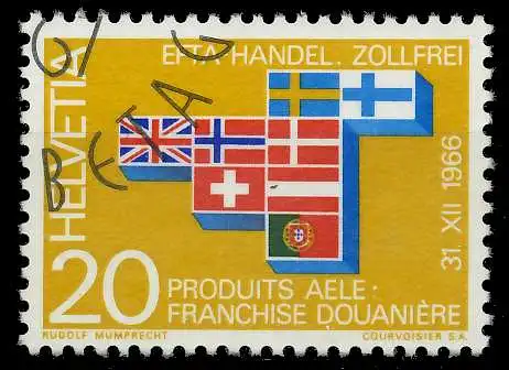 SCHWEIZ 1967 Nr 852 gestempelt 0643AA