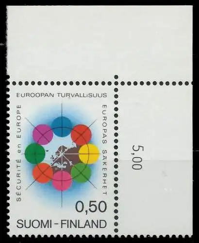 FINNLAND 1972 Nr 715 postfrisch ECKE-ORE 06A3EA