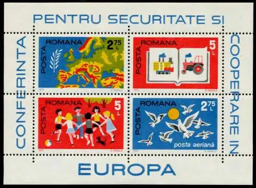 RUMÄNIEN Block 124 postfrisch SAEFD5E