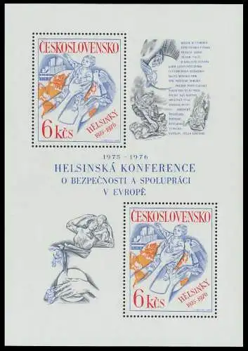 TSCHECHOSLOWAKEI Block 33 postfrisch SAEFE0A