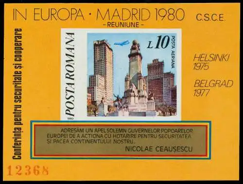 RUMÄNIEN Block 175 postfrisch SAEFF2E