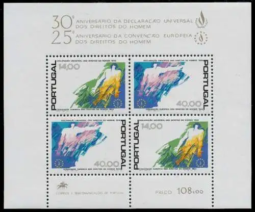 PORTUGAL Block 24 postfrisch 06A7A6