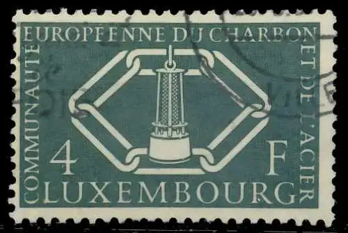 LUXEMBURG 1956 Nr 554 gestempelt 06A87A