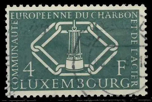 LUXEMBURG 1956 Nr 554 gestempelt 06A886