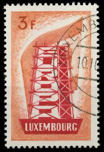 LUXEMBURG 1956 Nr 556 gestempelt 06A8C6