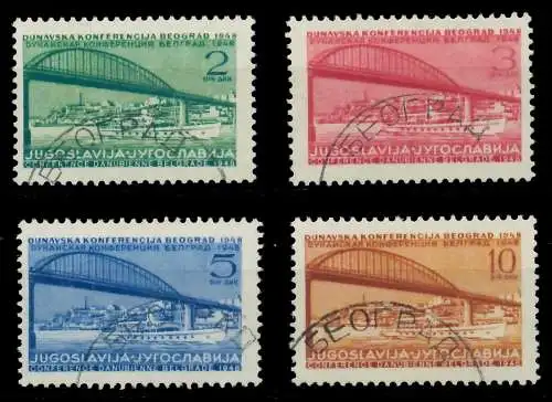 JUGOSLAWIEN 1948 Nr 548-551 gestempelt 06A9B6