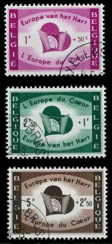 BELGIEN 1959 Nr 1143-1145 gestempelt 06AA12
