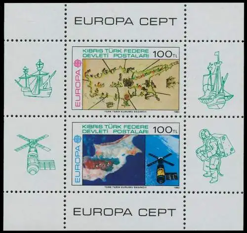 TÜRKISCH-ZYPERN Block 4 postfrisch SAF03FE