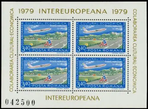 RUMÄNIEN Block 158 postfrisch SAFA3FE