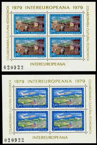 RUMÄNIEN Block 157-Block 158 postfrisch SAFA402