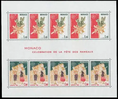 MONACO Block 17 postfrisch SAFA70A