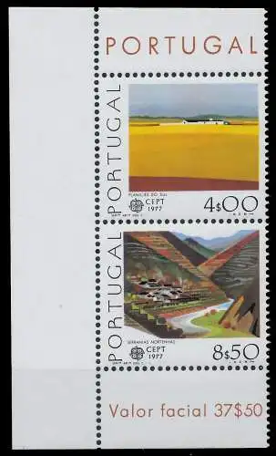 PORTUGAL 1977 Nr 1360x + 1361x postfrisch SENKR PAAR EC 071796