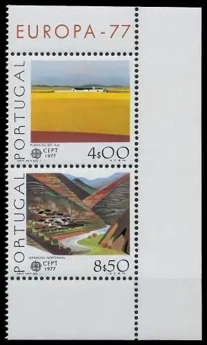 PORTUGAL 1977 Nr 1360x + 1361x postfrisch SENKR PAAR EC 0717AA