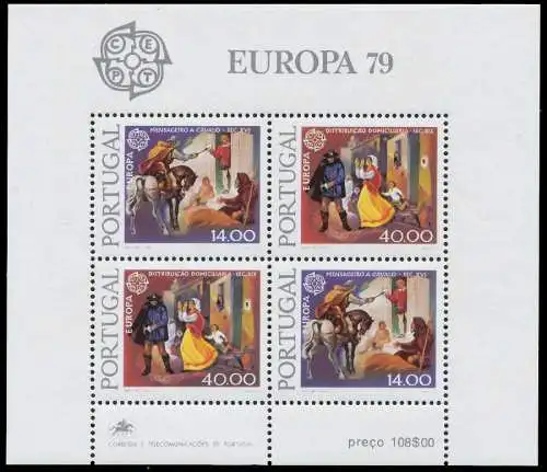 PORTUGAL Block 27 postfrisch 0717DE