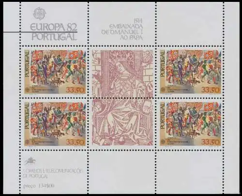 PORTUGAL Block 35 postfrisch 0717F6