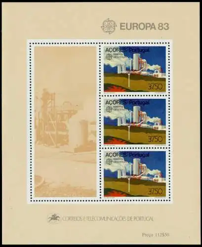 AZOREN Block 4 postfrisch SAFA7E2