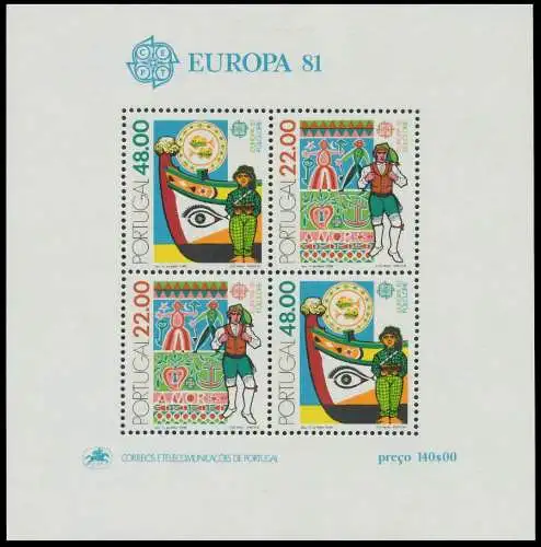 PORTUGAL Block 32 postfrisch S025C72