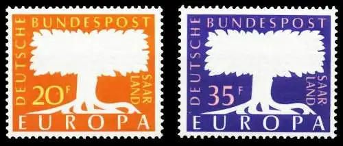 SAAR OPD 1957 Nr 402-403 postfrisch SAFAAAA