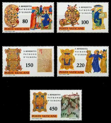 VATIKAN 1980 Nr 759-763 postfrisch S025C7E