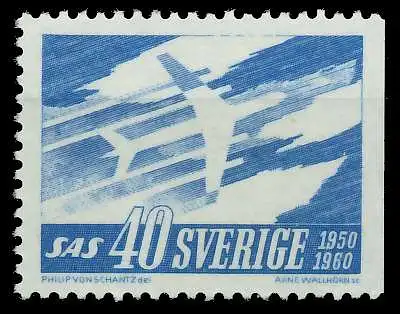 SCHWEDEN 1961 Nr 467Dr postfrisch SAFF212