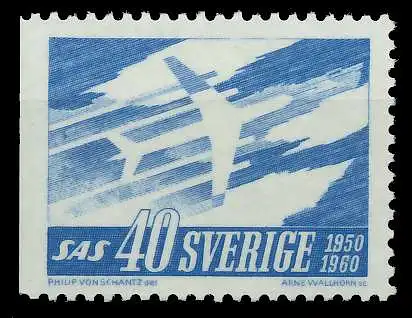 SCHWEDEN 1961 Nr 467Dl postfrisch SAFF216