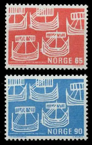 NORWEGEN 1969 Nr 579-580 postfrisch SB0427E