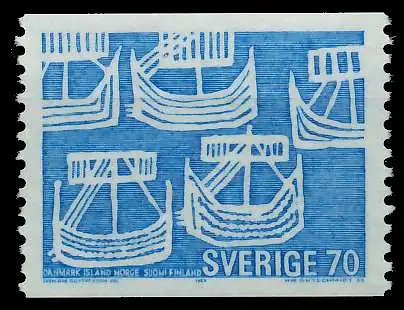 SCHWEDEN 1969 Nr 630A postfrisch SB042CE