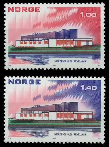 NORWEGEN 1973 Nr 662-663 postfrisch SB04412