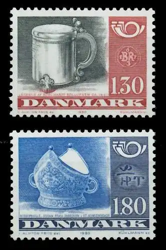 DÄNEMARK 1980 Nr 708-709 postfrisch SB0475E