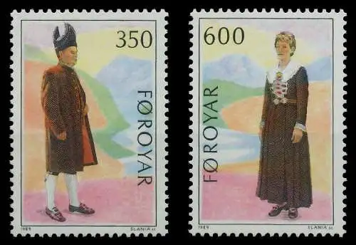 FÄRÖER 1989 Nr 182-183 postfrisch 0840D6