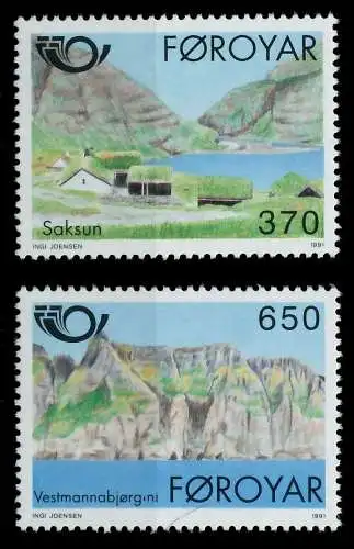 FÄRÖER 1991 Nr 219-220 postfrisch SB0E946